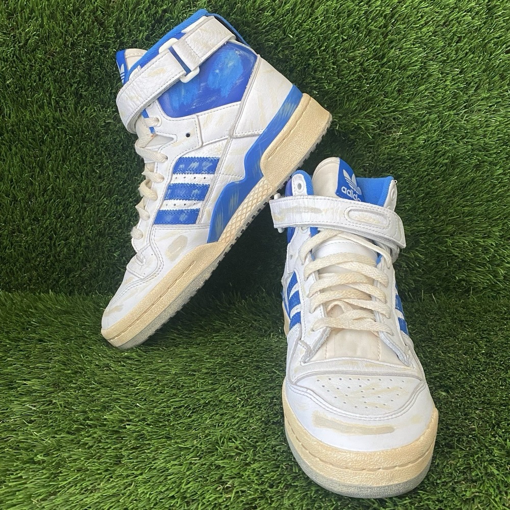 Adidas Forum 84 High Worn Blue Men's Athletic Shoes GZ6467 Size‎ 8